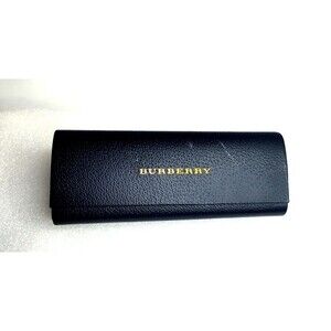 Burberry Black Clamshell Eyeglasses Sunglasses Reading Glasses Hard Case  EMPTY